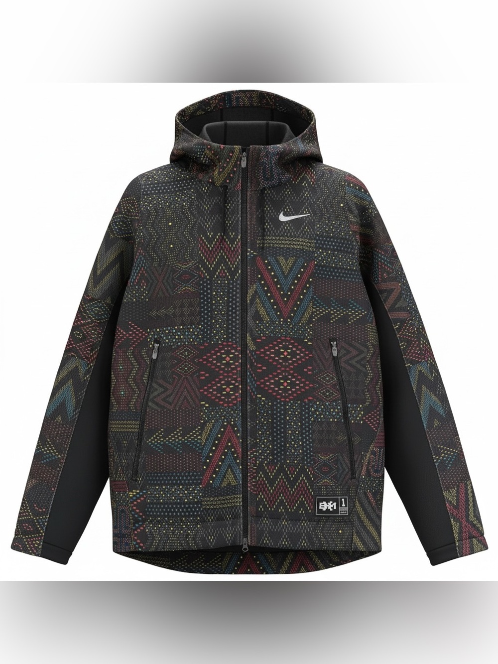 Nike RARE LeBron BHM Basketball Jacket Y2K Early 2010’s Black Multicolor Size L